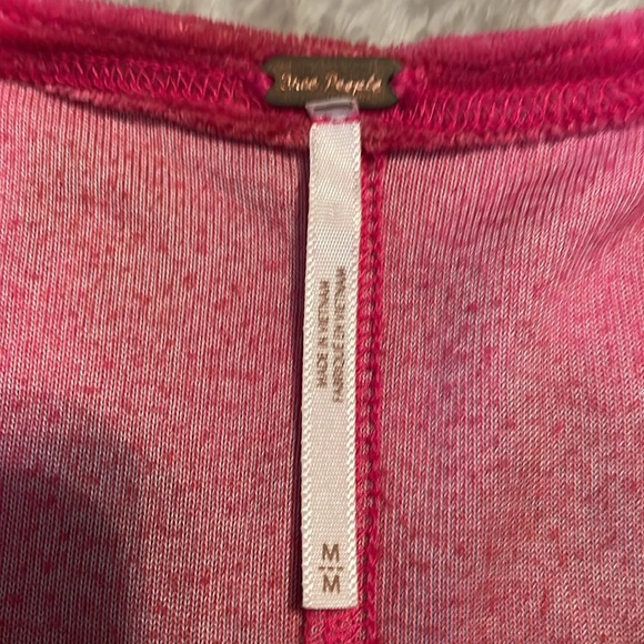 Free People tie dye velvet tee. Size M. - Picture 3 of 4